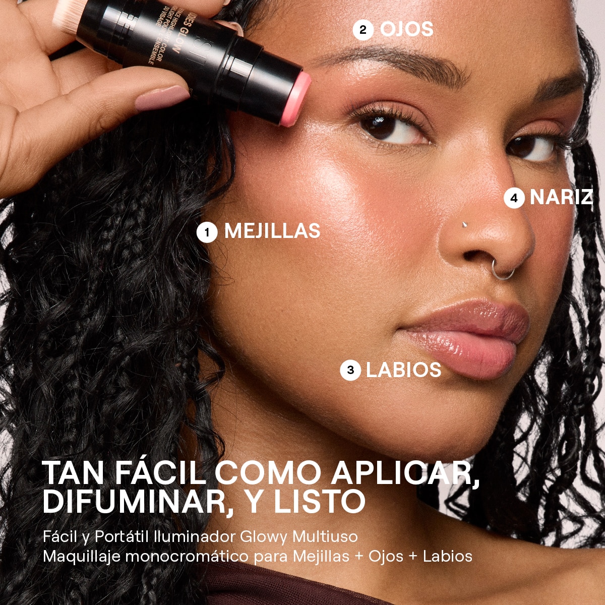 NUDIES ALL OVER FACE COLOR GLOW (ILUMINADOR FACIAL)